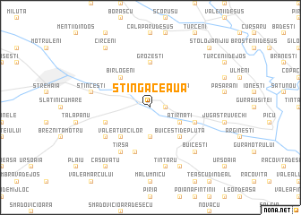 map of Stîngăceaua