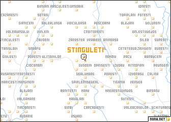 map of Stînguleţi