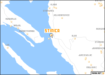 map of Stinica