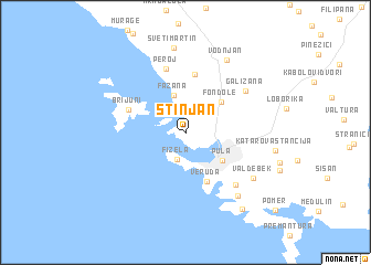 map of Štinjan