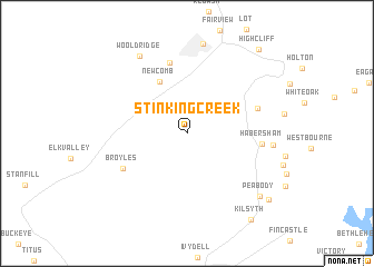 map of Stinking Creek