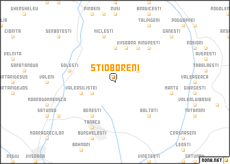 map of Ştioboreni