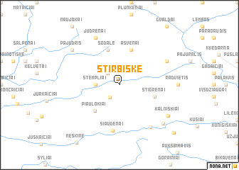 map of Stirbiškė