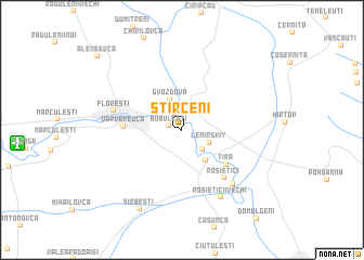 map of Stîrceni