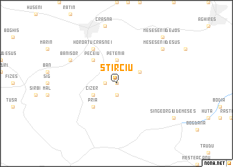 map of Stîrciu