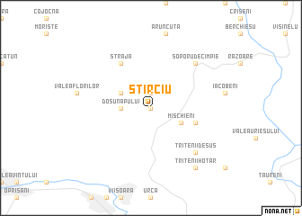 map of Stîrciu