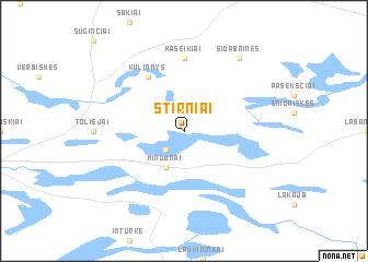 map of Stirniai