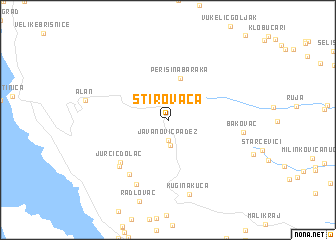 map of Štirovača