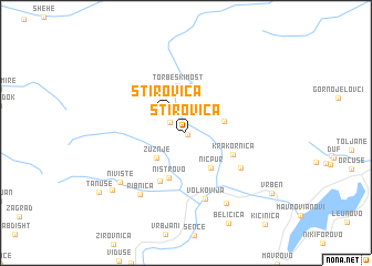 map of Štirovica