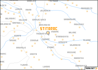 map of Štitarac