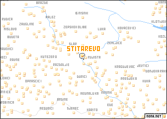 map of Štitarevo