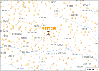 map of Štitari