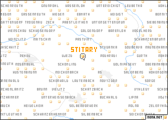 map of Štítary