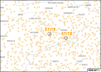 map of Štita