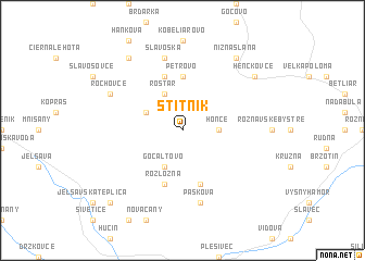 map of Štítnik