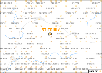 map of Štítovky