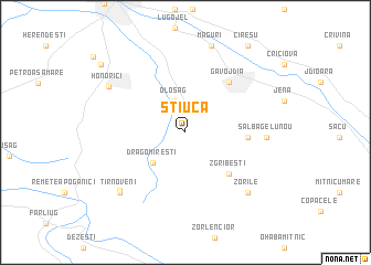 map of Ştiuca