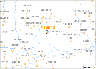 map of Štivica