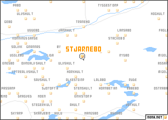 map of Stjärnebo