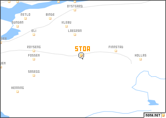 map of Støa
