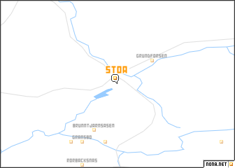 map of Støa