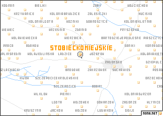 map of Stobiecko Miejskie