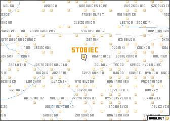 map of Stobiec