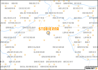 map of Stobierna