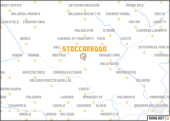 map of Stoccareddo