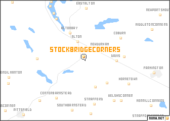 map of Stockbridge Corners