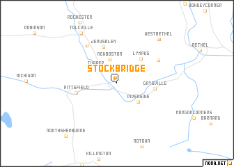 map of Stockbridge