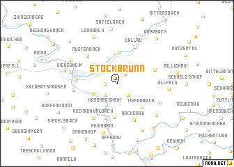 map of Stockbrunn