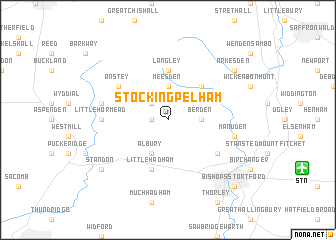 map of Stocking Pelham