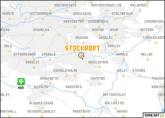 map of Stockport