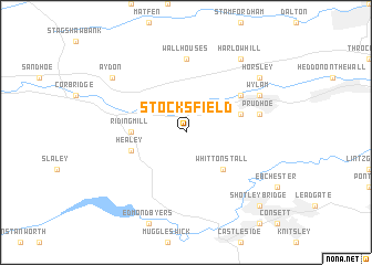 map of Stocksfield