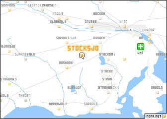 map of Stöcksjö