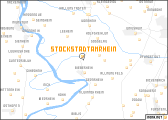 map of Stockstadt am Rhein
