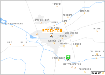 map of Stockton