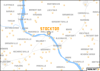 map of Stockton