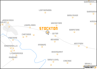 map of Stockton