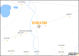 map of Stockton