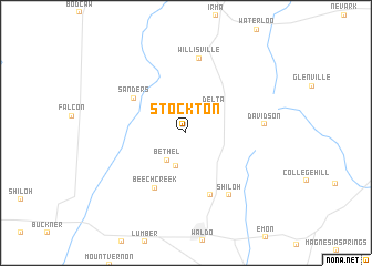 map of Stockton