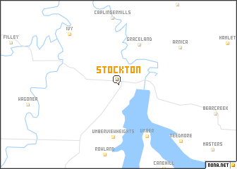 map of Stockton