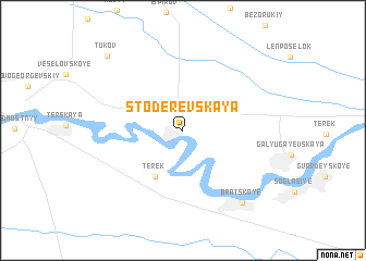 map of Stoderevskaya