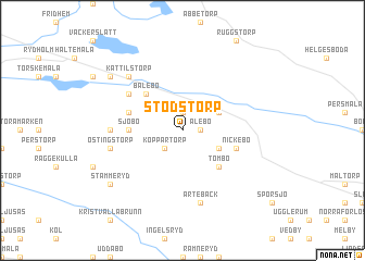 map of Stödstorp