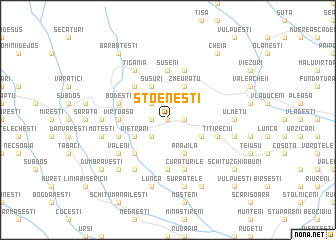 map of Stoeneşti