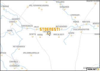 map of Stoeneşti