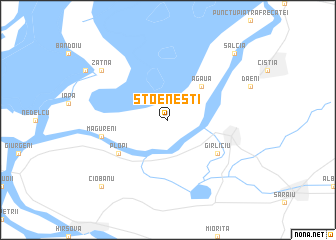 map of Stoeneşti