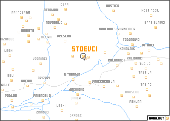 map of Stoevci