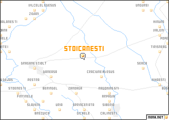 map of Stoicăneşti